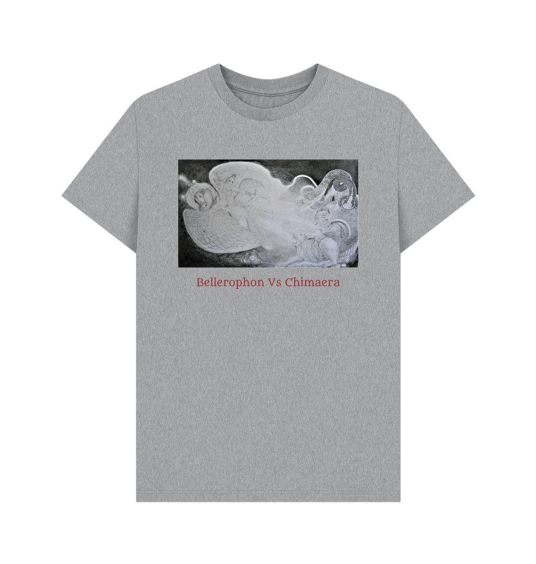 Athletic Grey Printed T-shirt