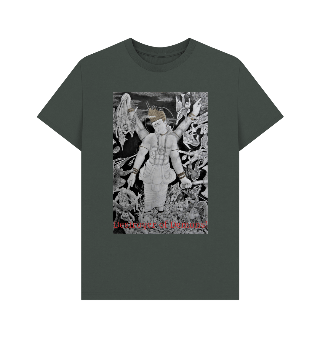 Dark Grey Printed T-shirt