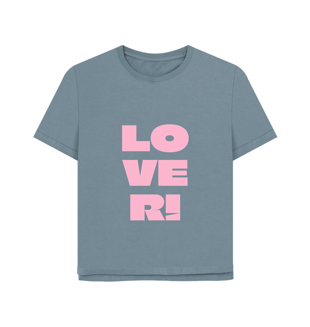 Stone Blue Printed T-shirt