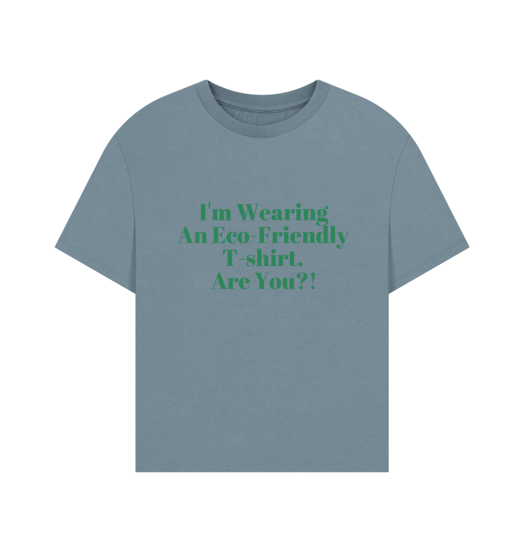 Stone Blue Printed T-shirt