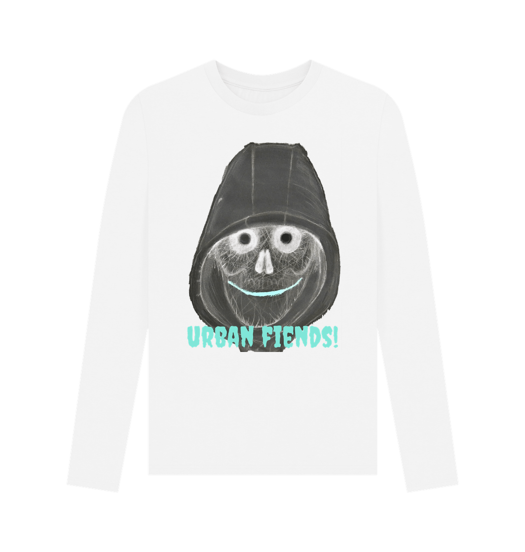 White Printed Long Sleeve T Shirt