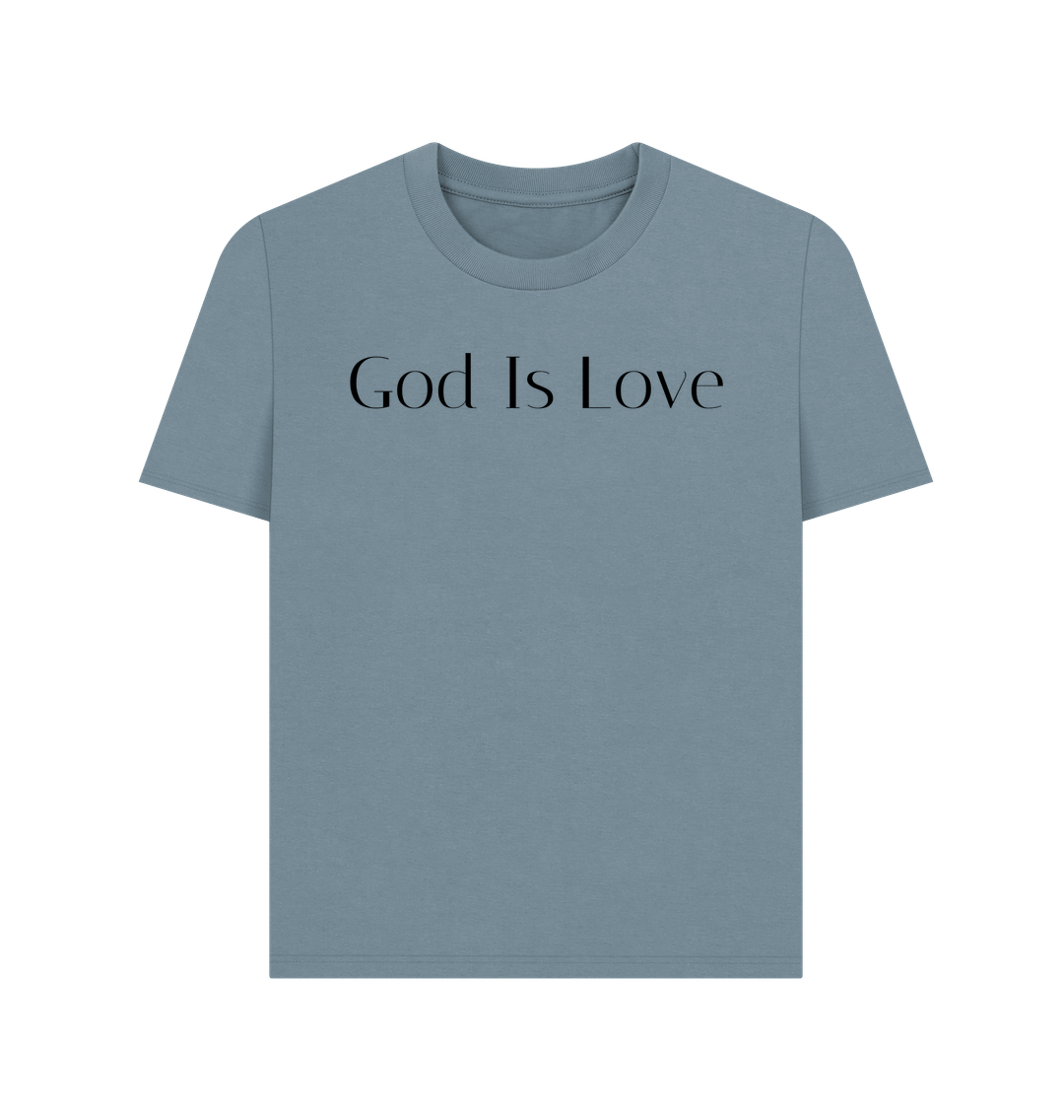 Stone Blue Printed T-shirt