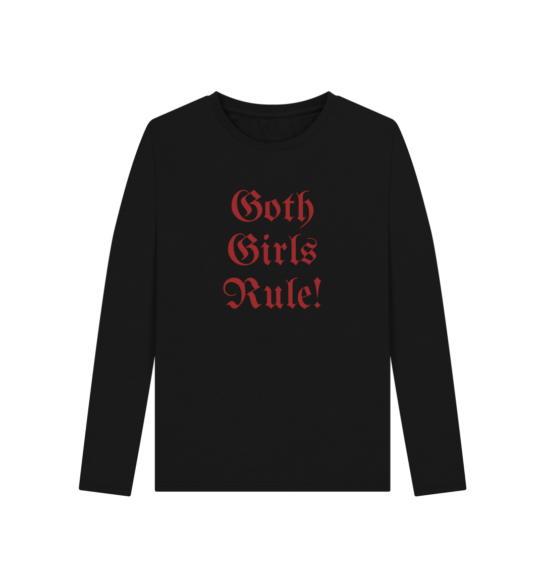 Black Printed Long Sleeve T Shirt