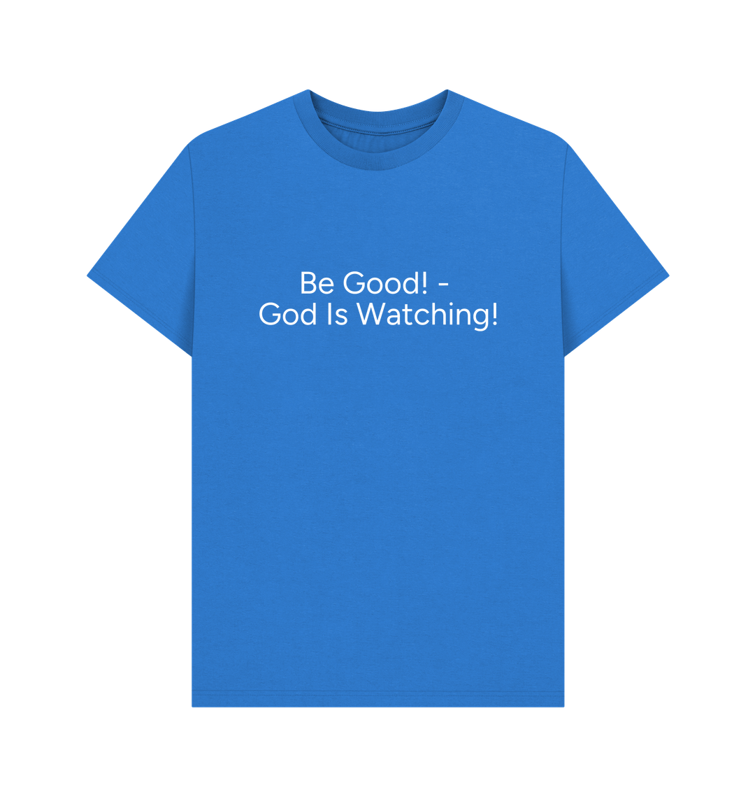 Bright Blue Printed T-shirt