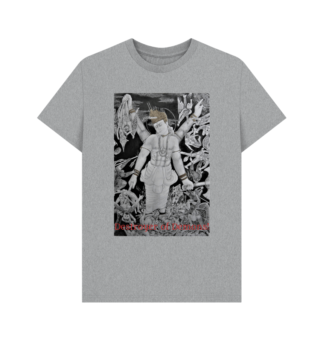 Athletic Grey Printed T-shirt