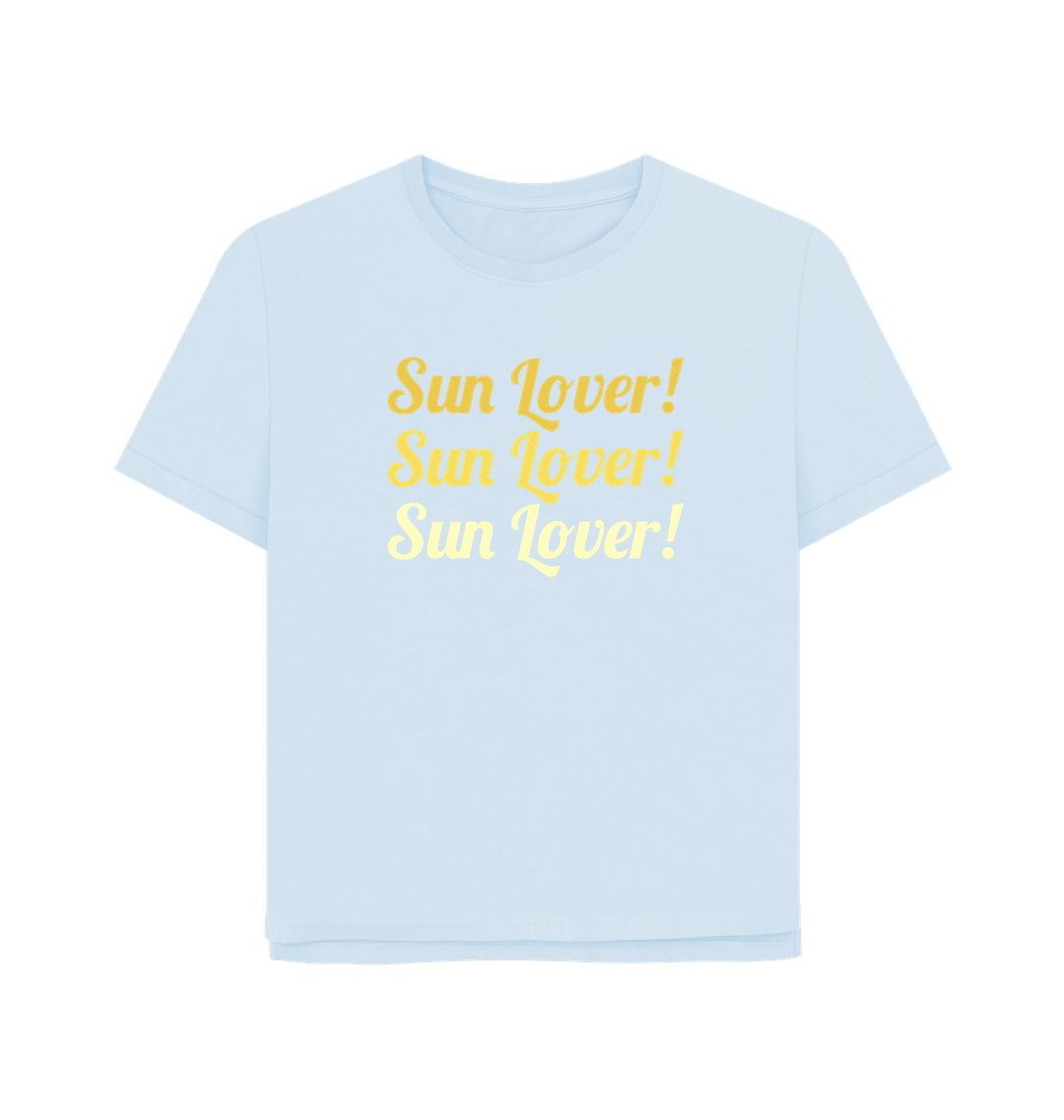 Sky Blue Printed T-shirt