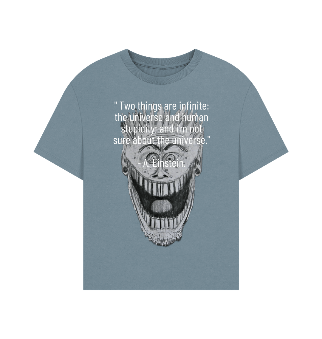 Stone Blue Printed T-shirt