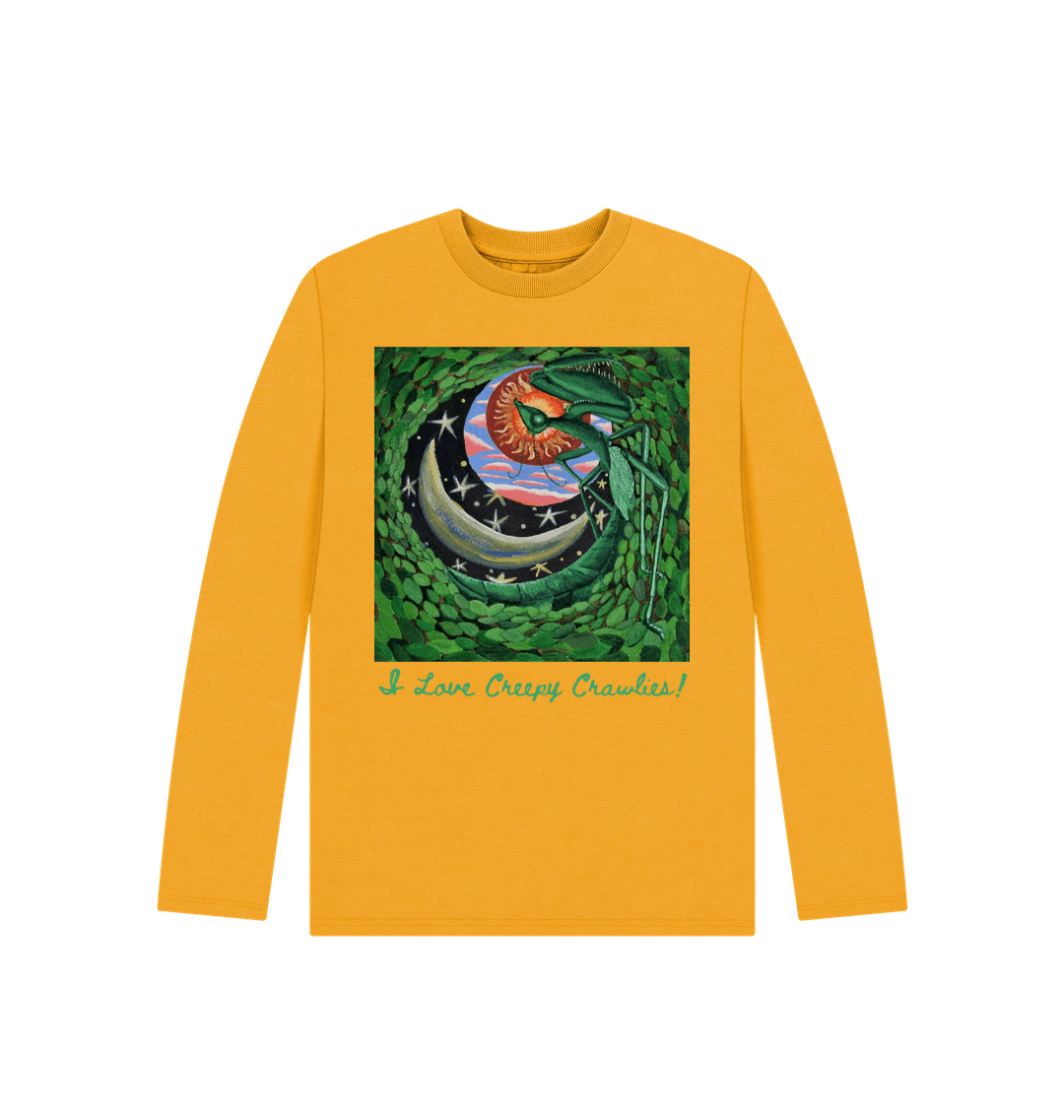 Mustard Printed Kids T-Shirt