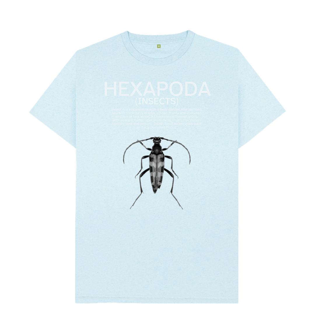 Light Blue Recycled Printed T-Shirt