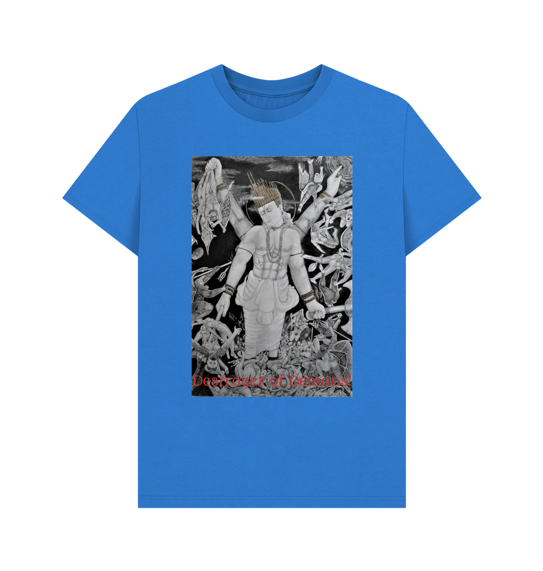 Bright Blue Printed T-shirt