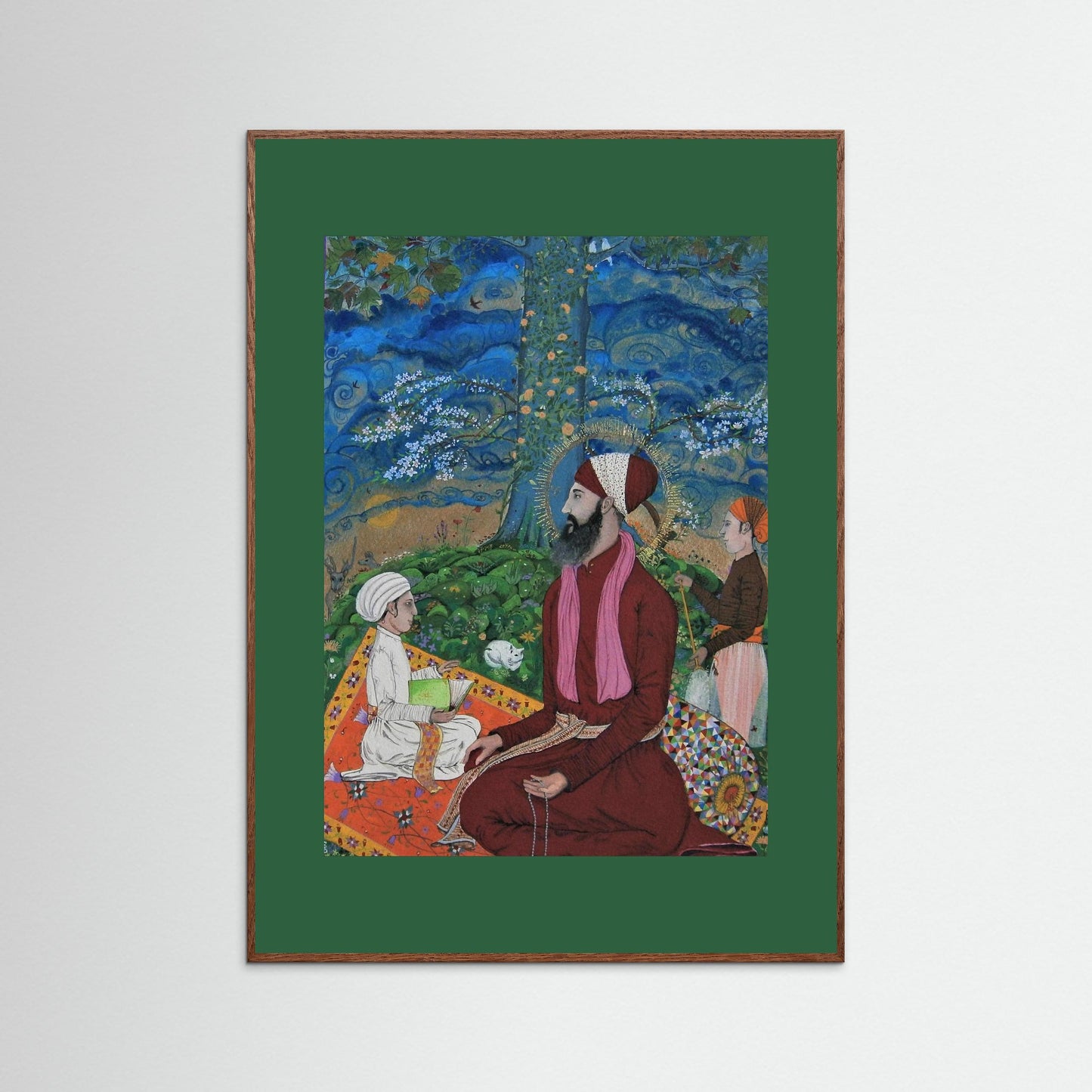 Guru Ram Das under a Chenar Tree.