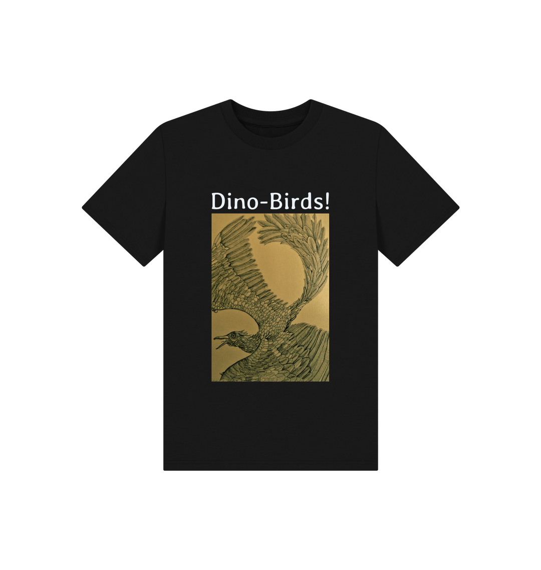Black Printed Kids T-Shirt