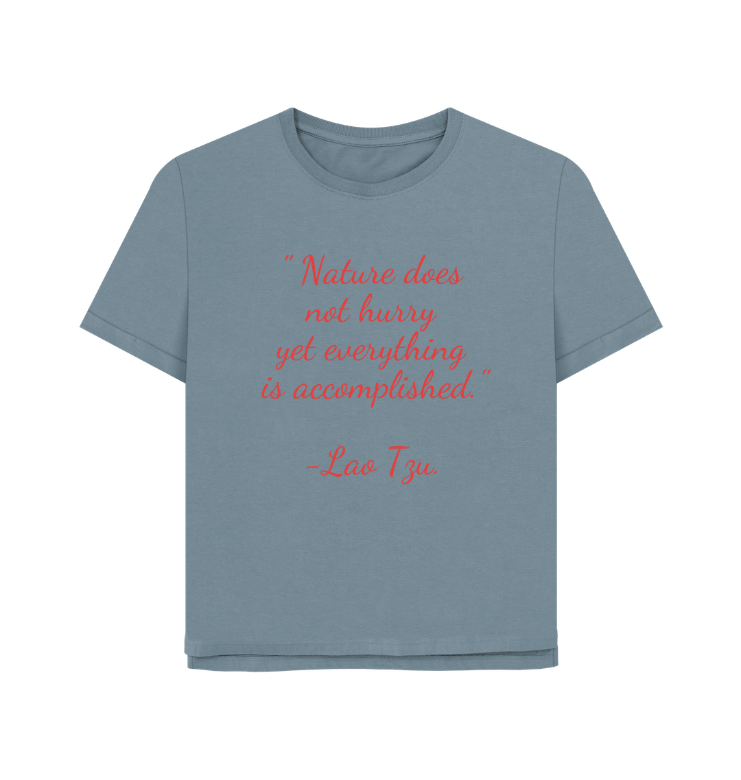 Stone Blue Printed T-shirt