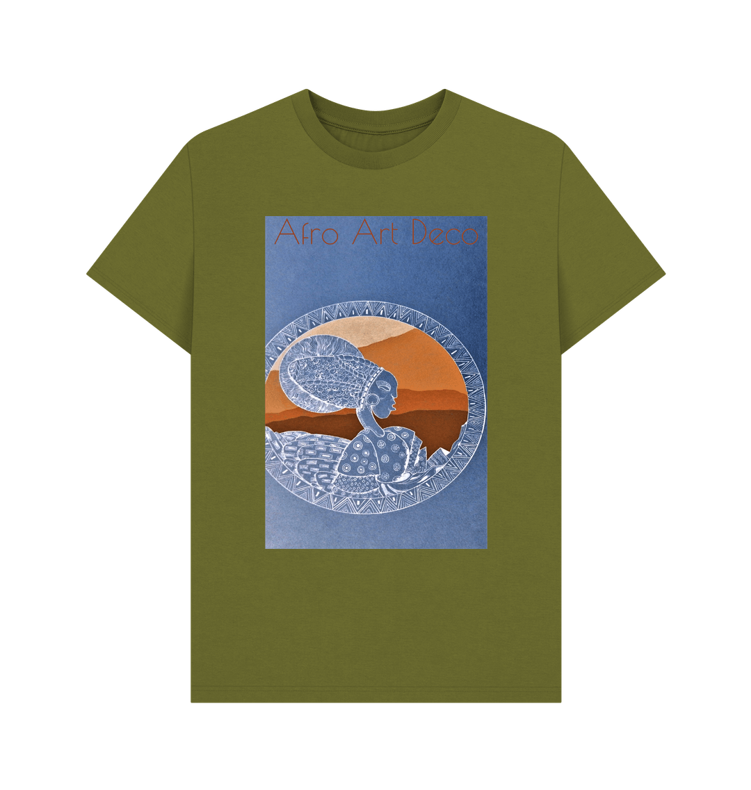 Moss Green Printed T-shirt