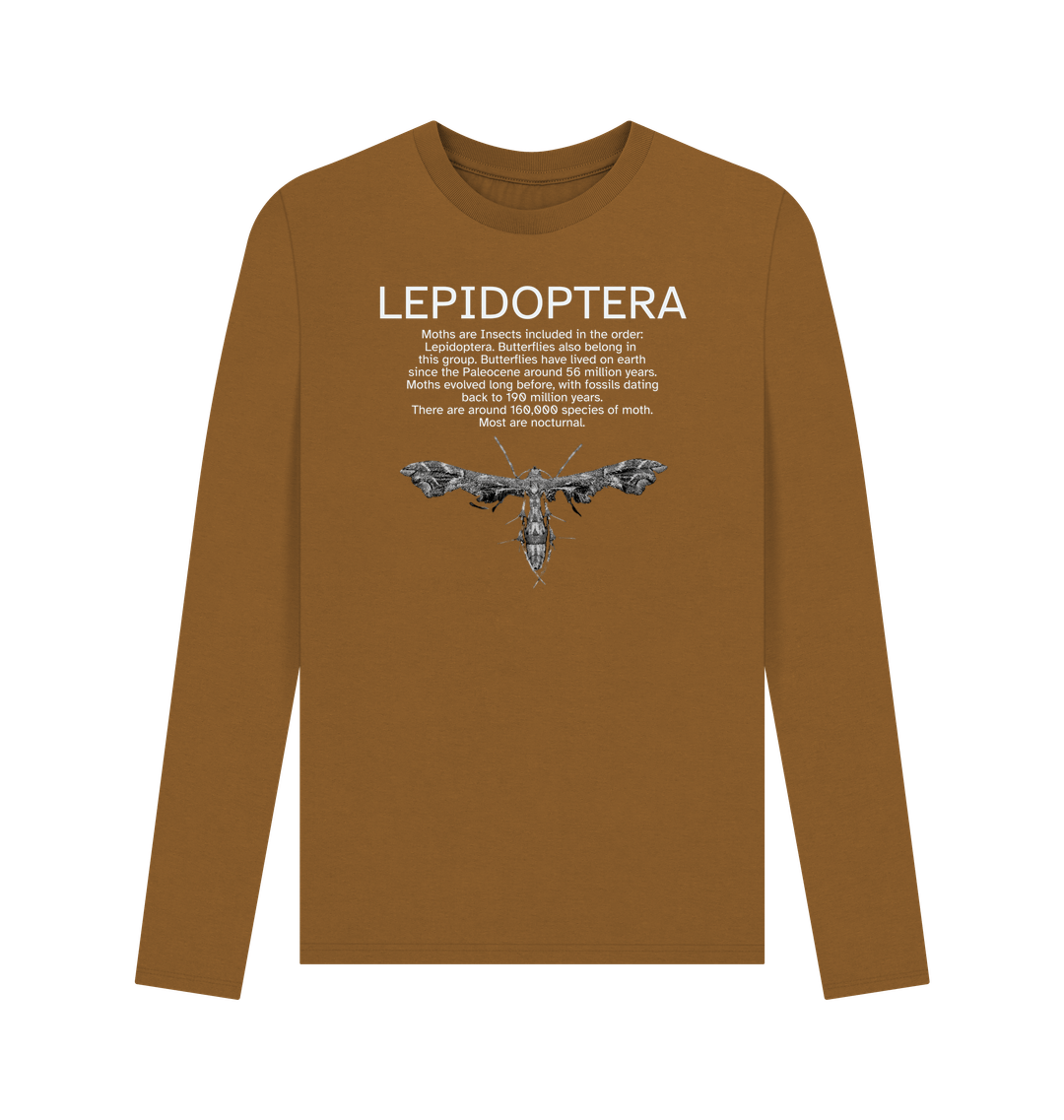 Brown Printed Long Sleeve T Shirt