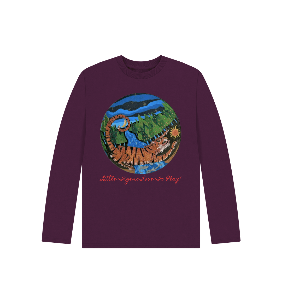 Purple Printed Kids T-Shirt