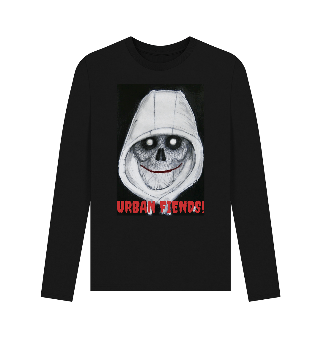 Black Printed Long Sleeve T Shirt