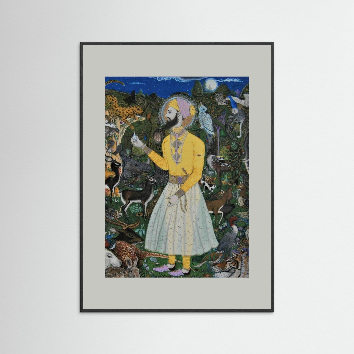 Guru Har Rai In The Celestial Garden