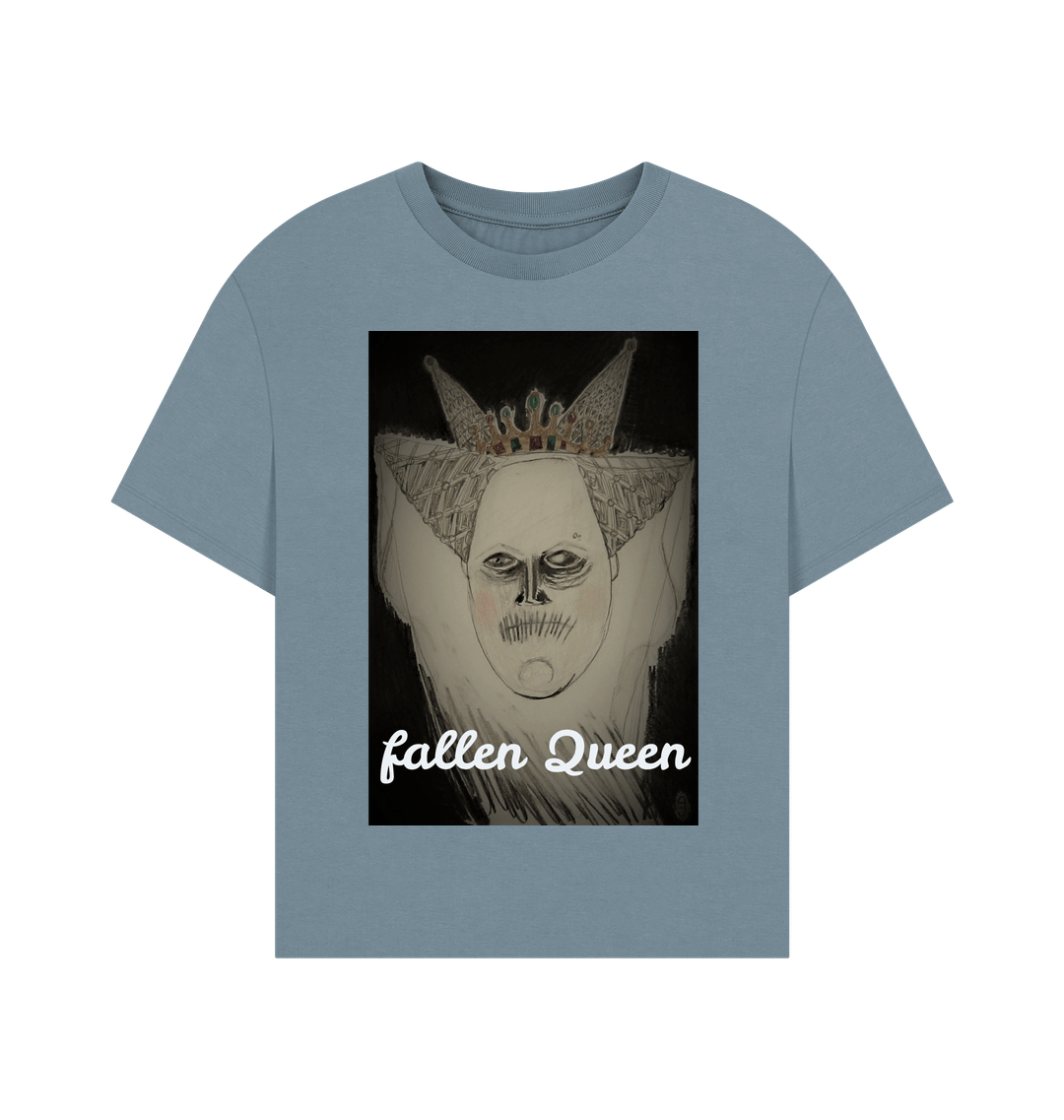 Stone Blue Printed T-shirt