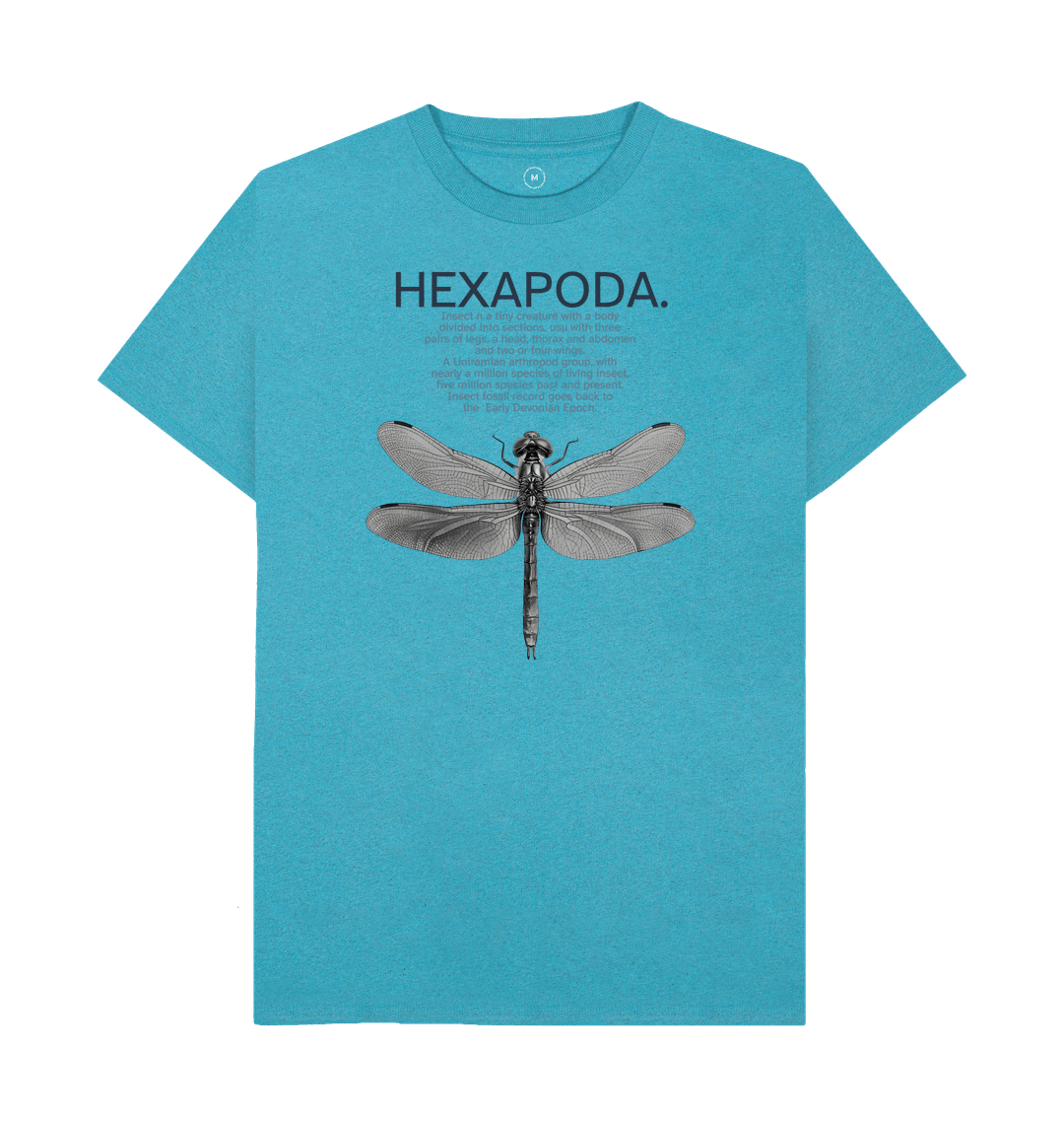 Ocean Blue Recycled Printed T-Shirt