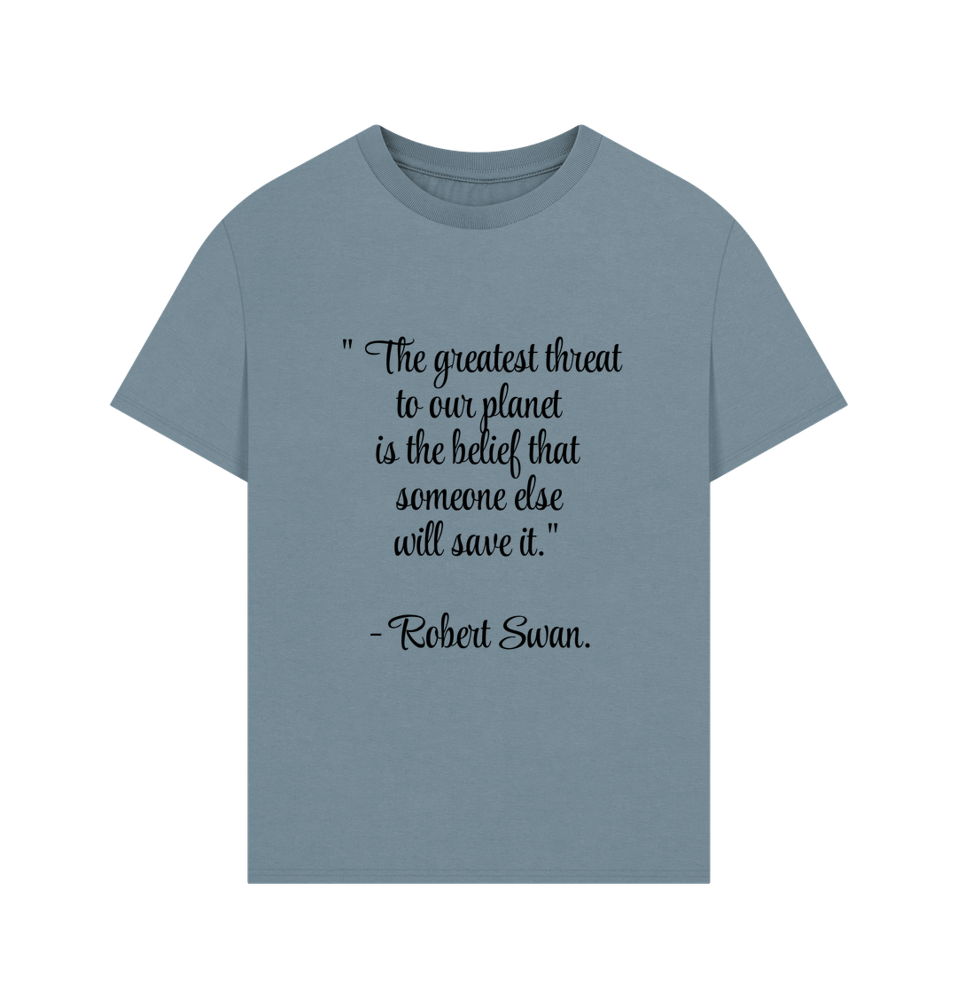 Stone Blue Printed T-shirt