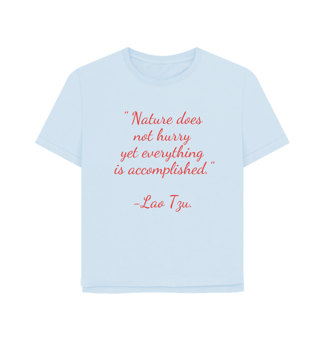 Sky Blue Printed T-shirt