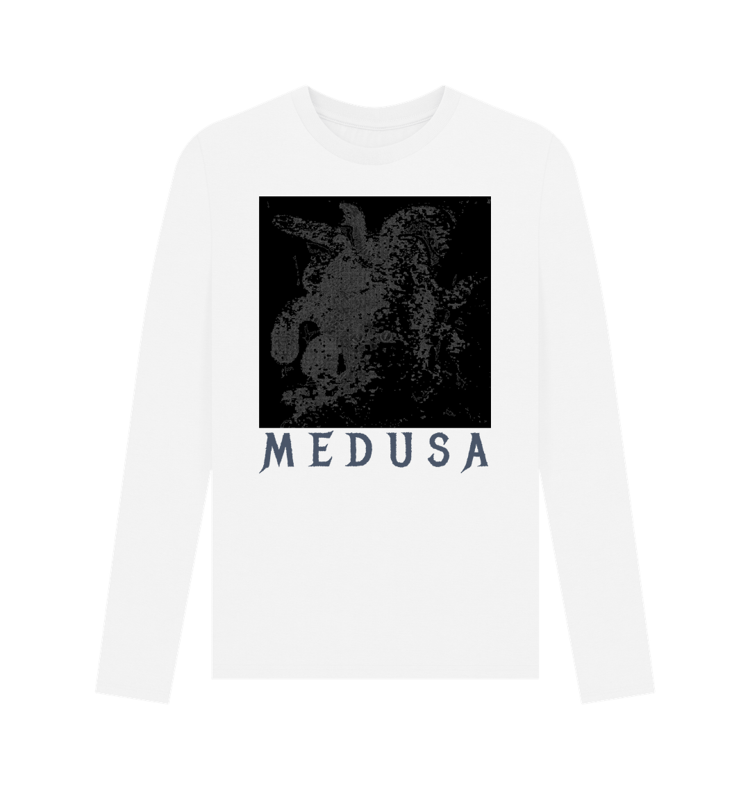 White Printed Long Sleeve T Shirt