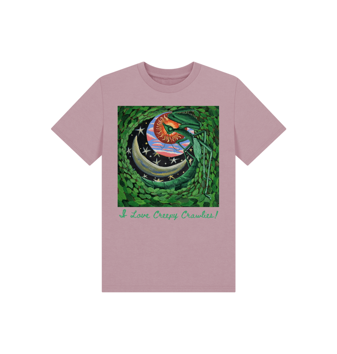 Mauve Printed Kids T-Shirt