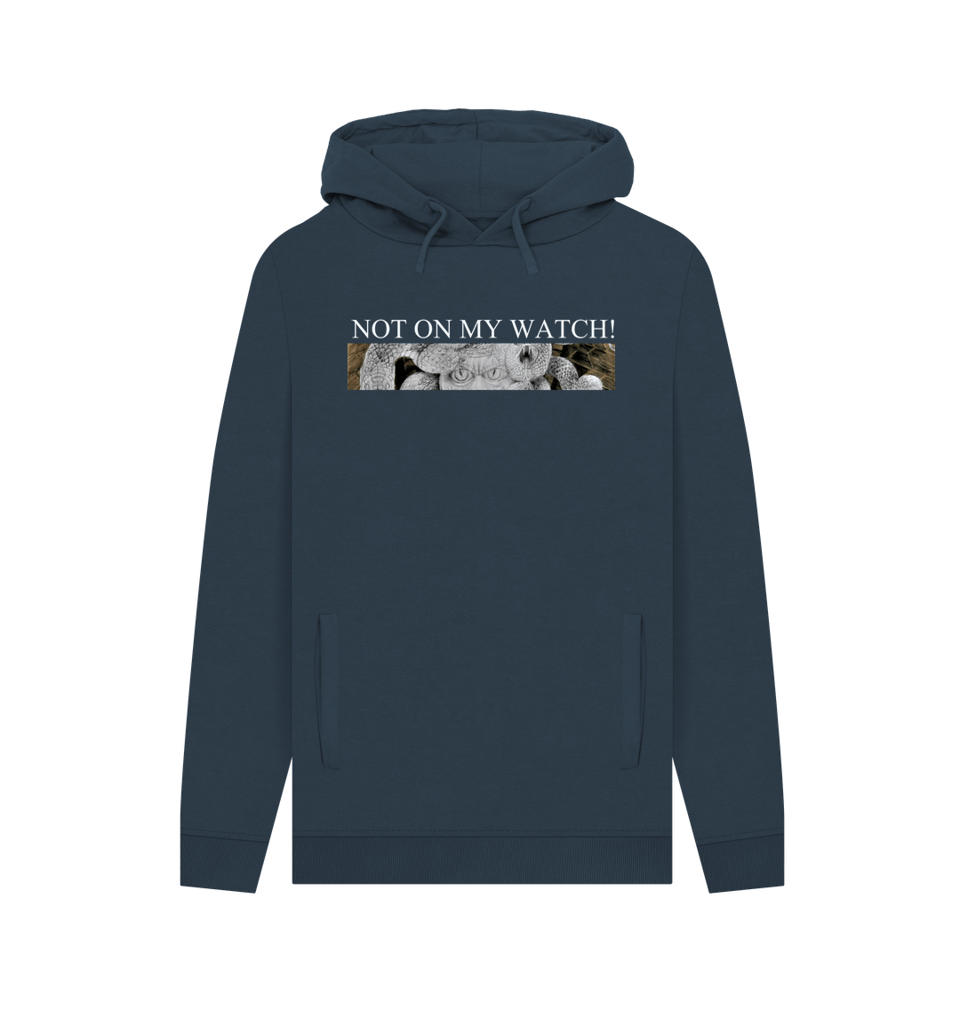Navy Printed Hoody