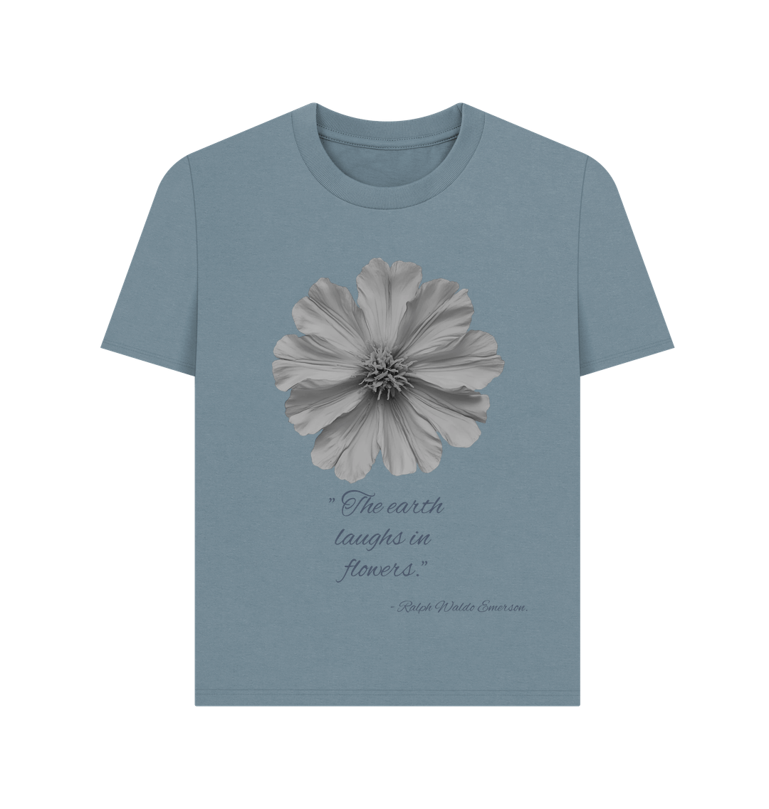 Stone Blue Printed T-shirt