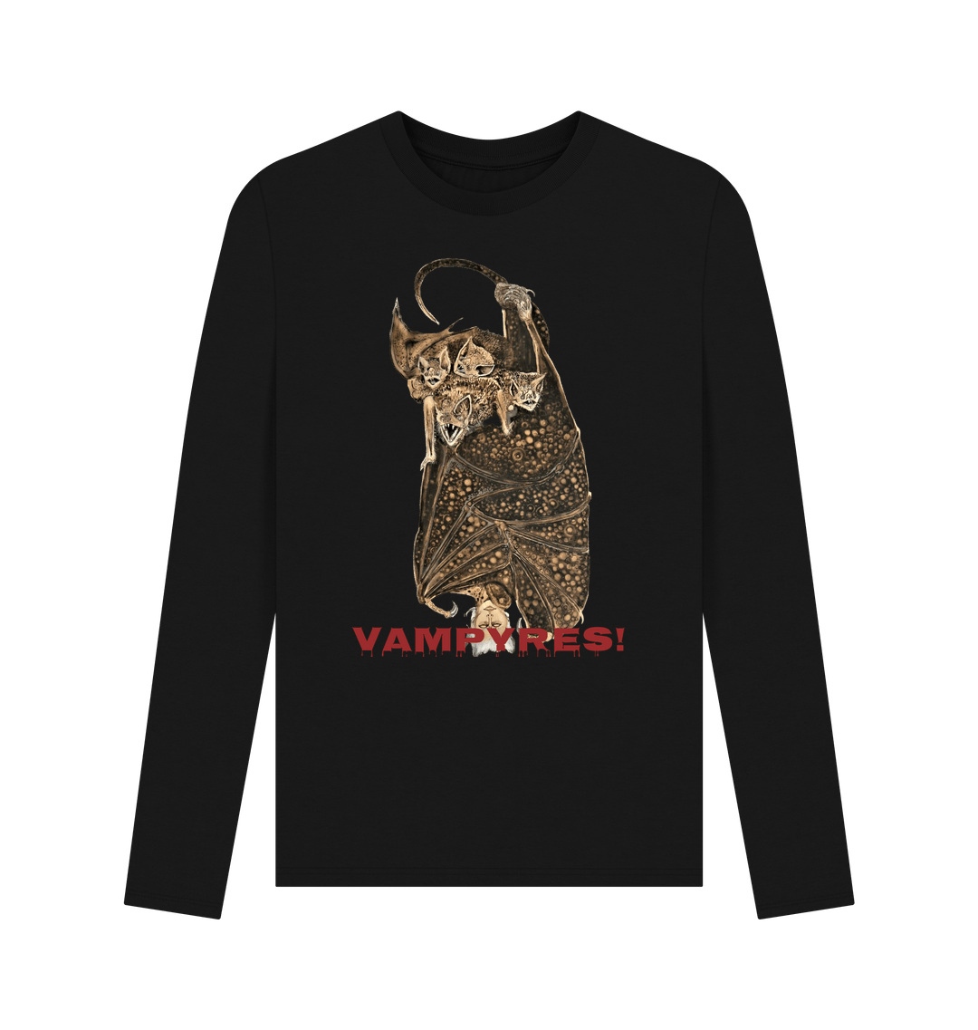 Black Printed Long Sleeve T Shirt