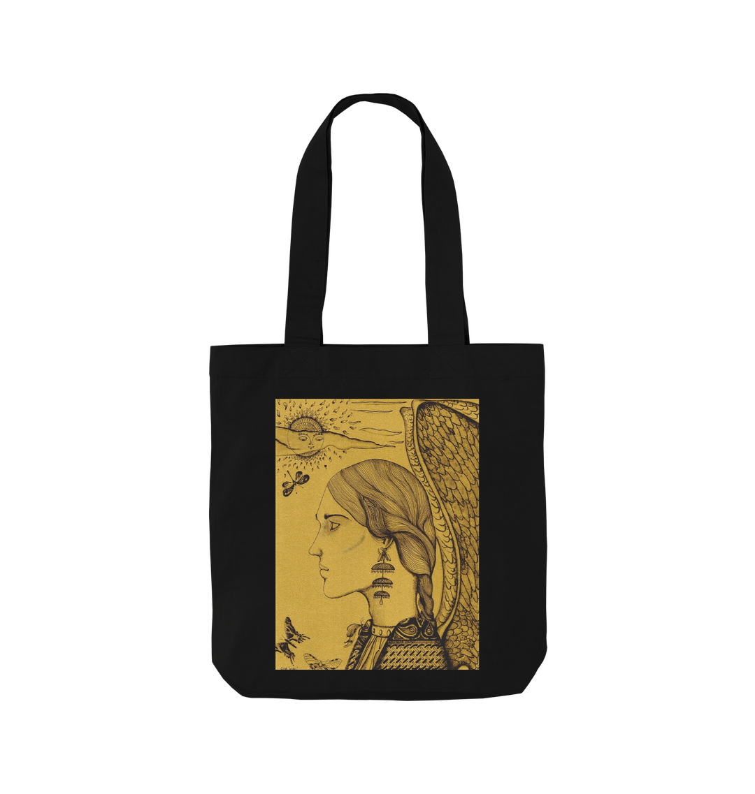 Black Printed Bag