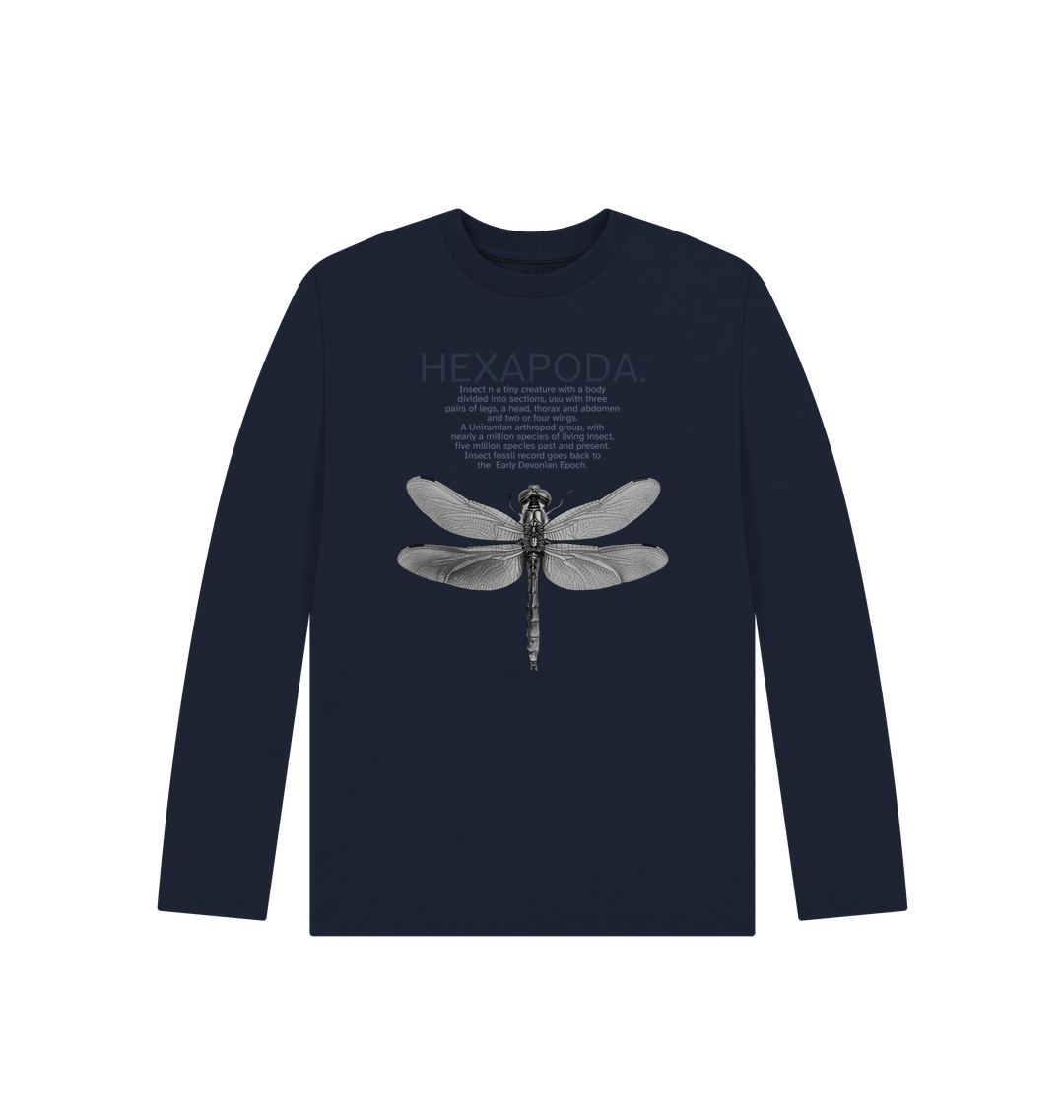 Navy Blue Printed Kids T-Shirt