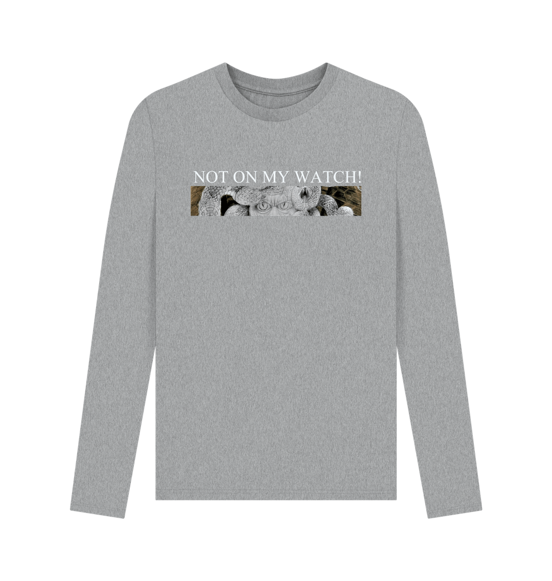 Athletic Grey Printed Long Sleeve T Shirt