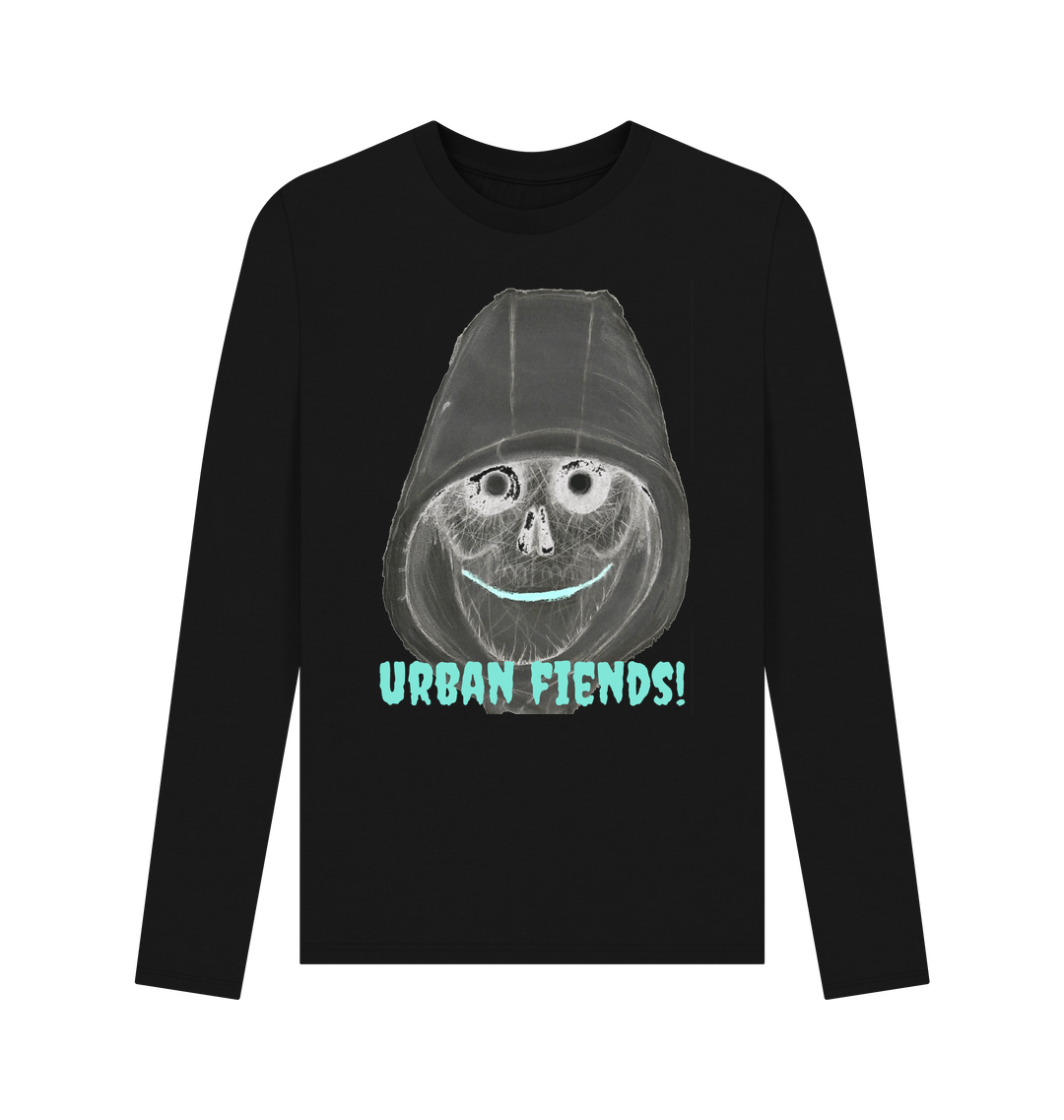 Black Printed Long Sleeve T Shirt