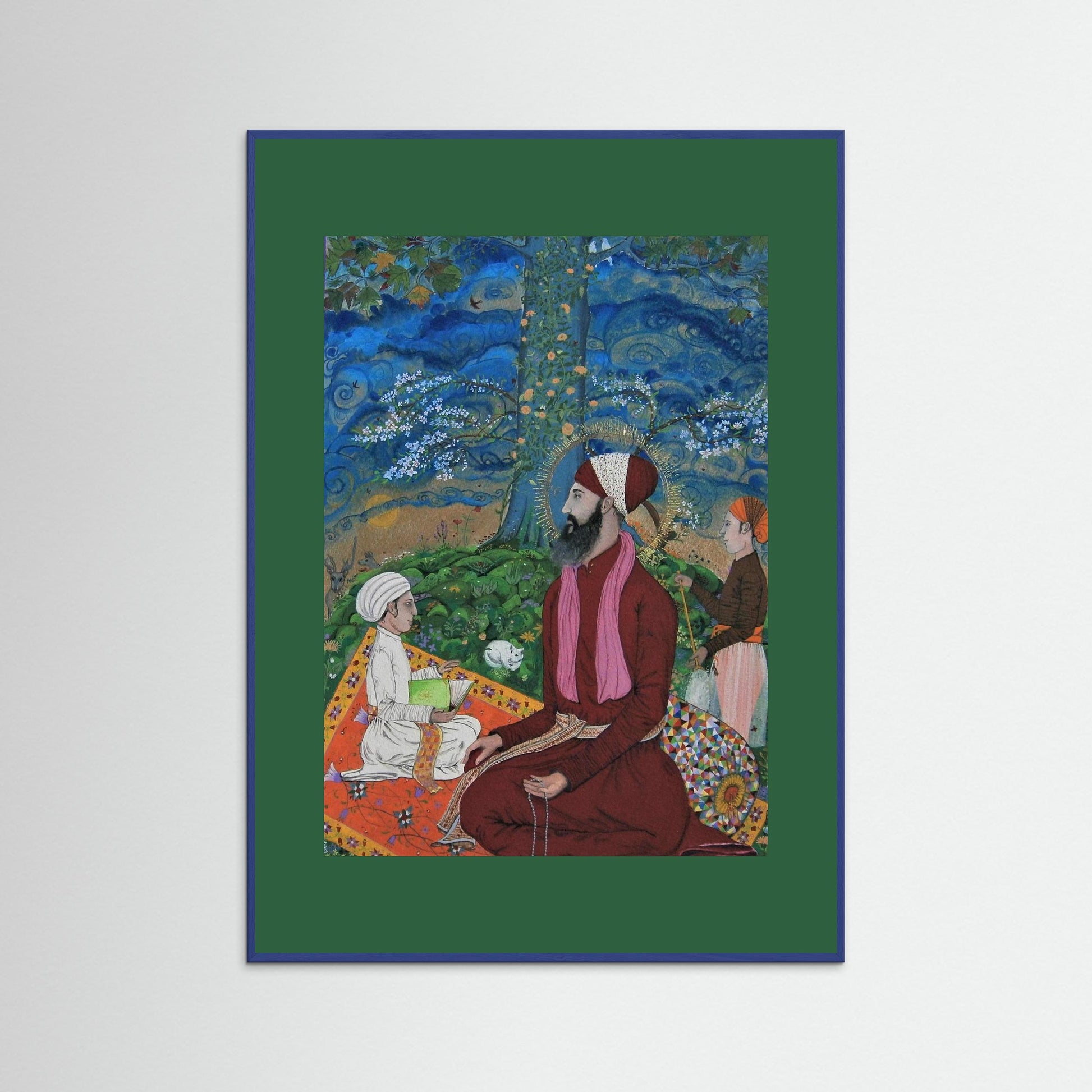 Guru Ram Das under a Chenar Tree.