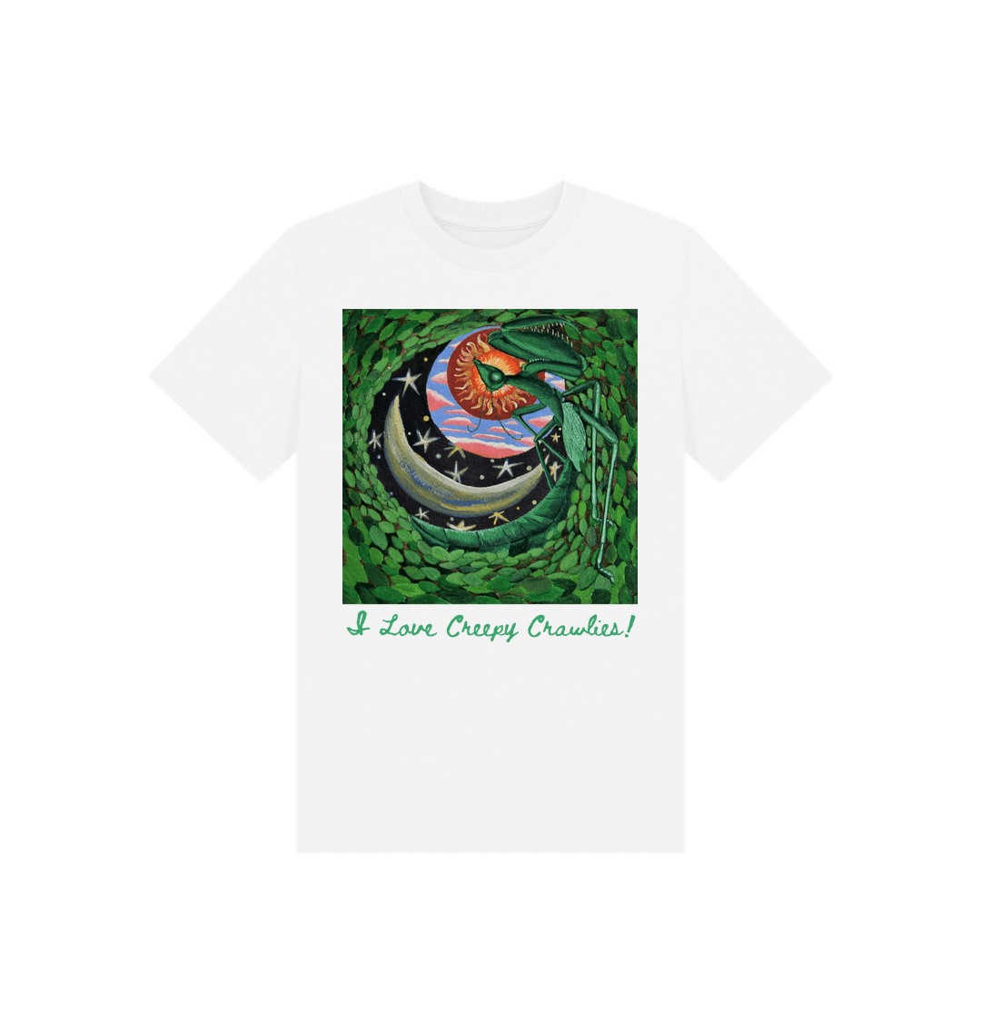 White Printed Kids T-Shirt