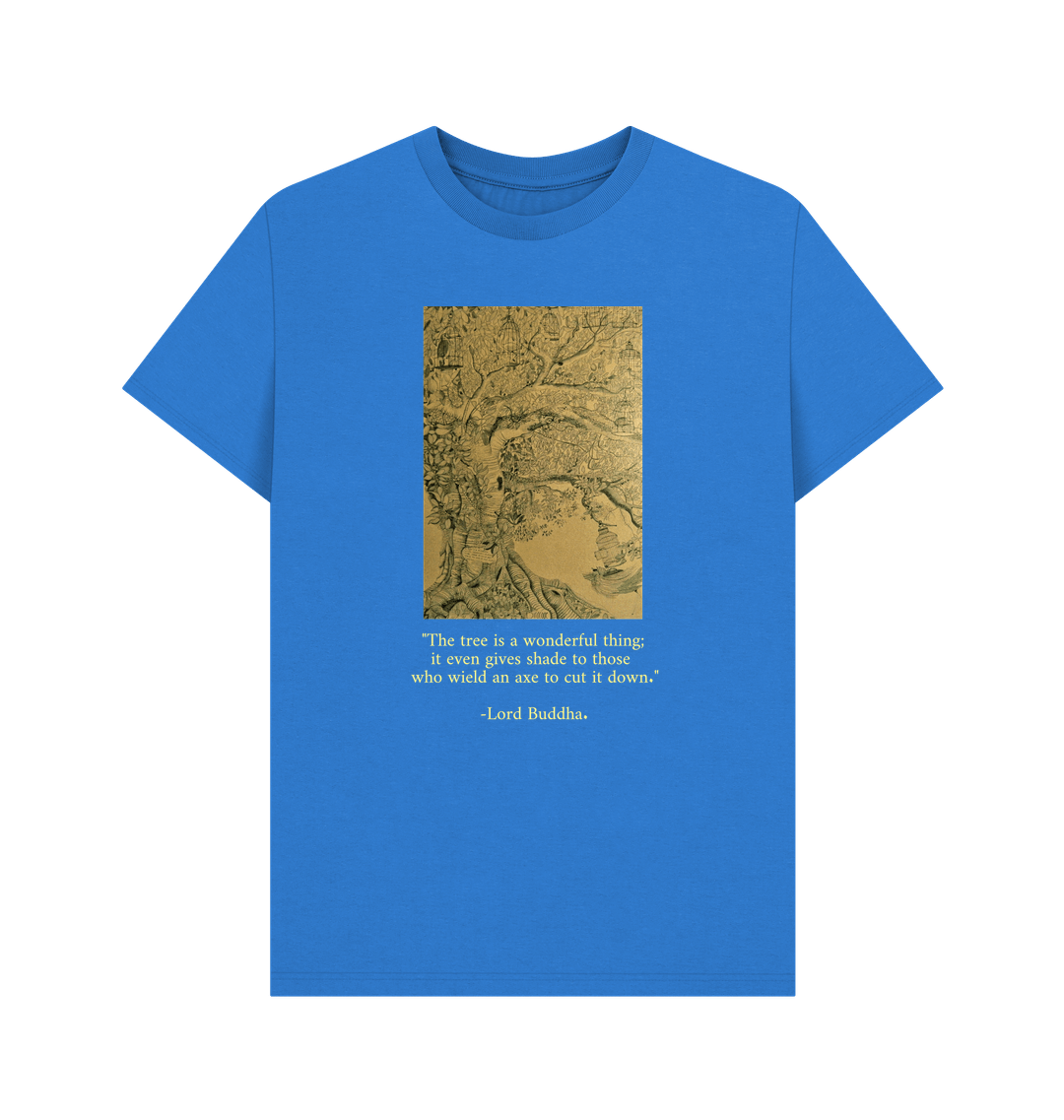 Bright Blue Printed T-shirt