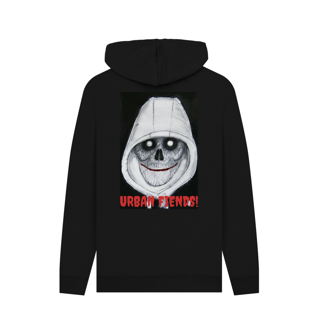 Black Printed Hoody