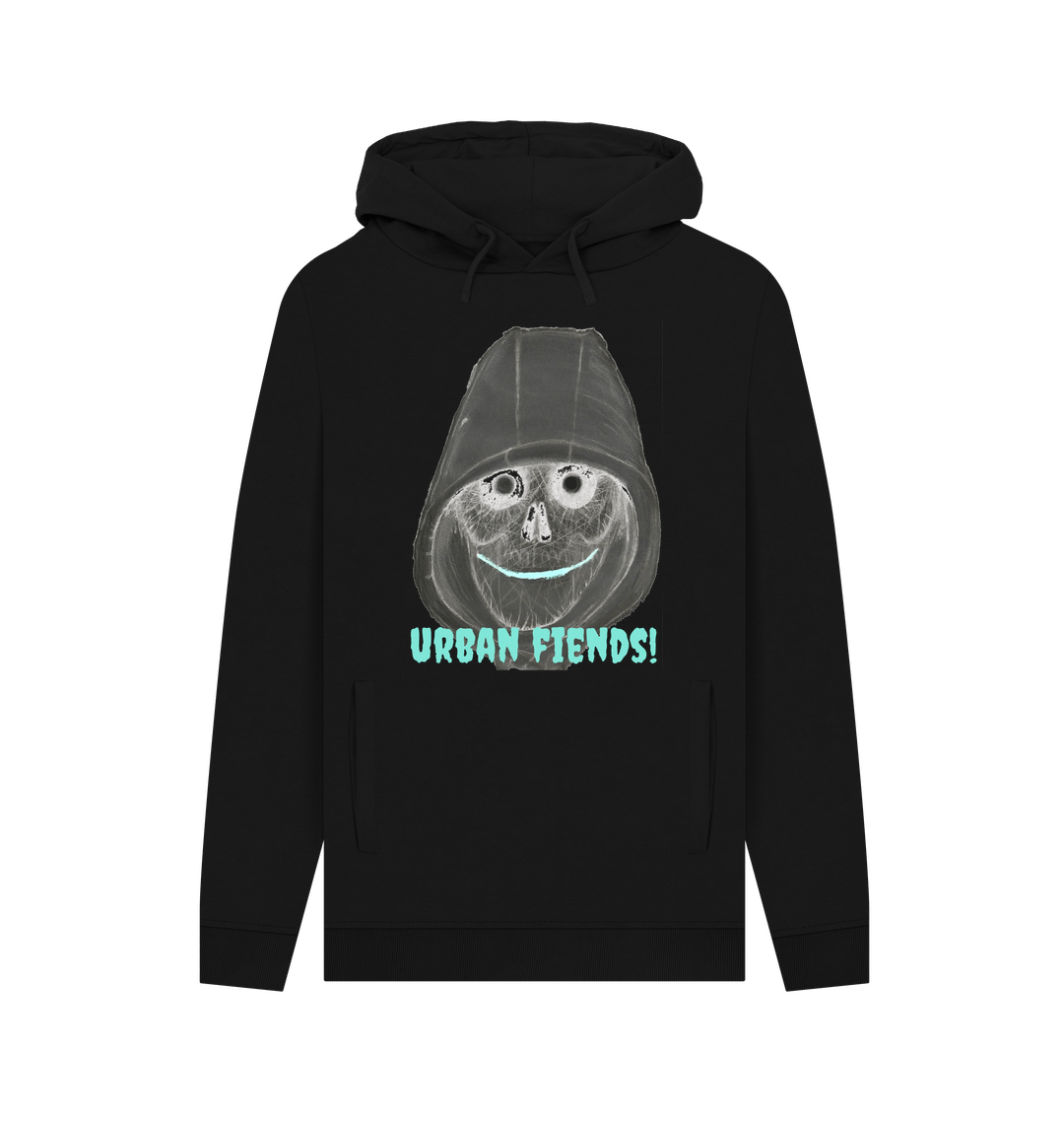 Black Printed Hoody