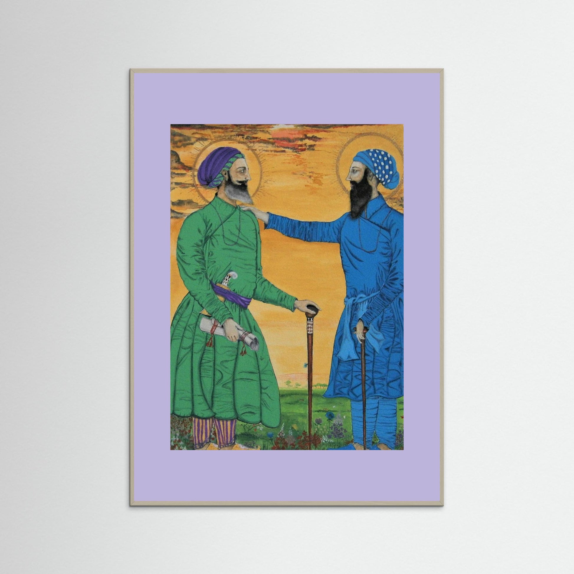 Guru Arjan Dev Greets Sufi Saint Mian Mir.