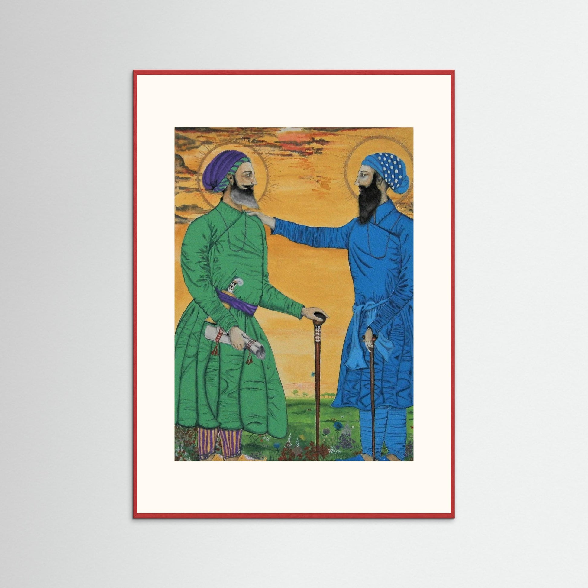 Guru Arjan Dev Greets Sufi Saint Mian Mir.