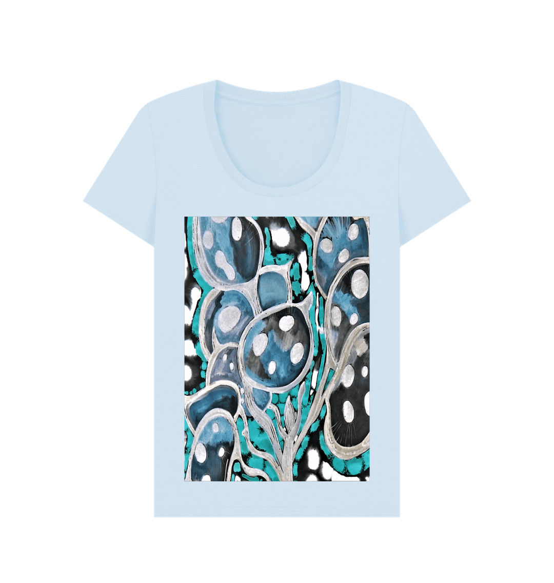 Sky Blue Printed T-shirt