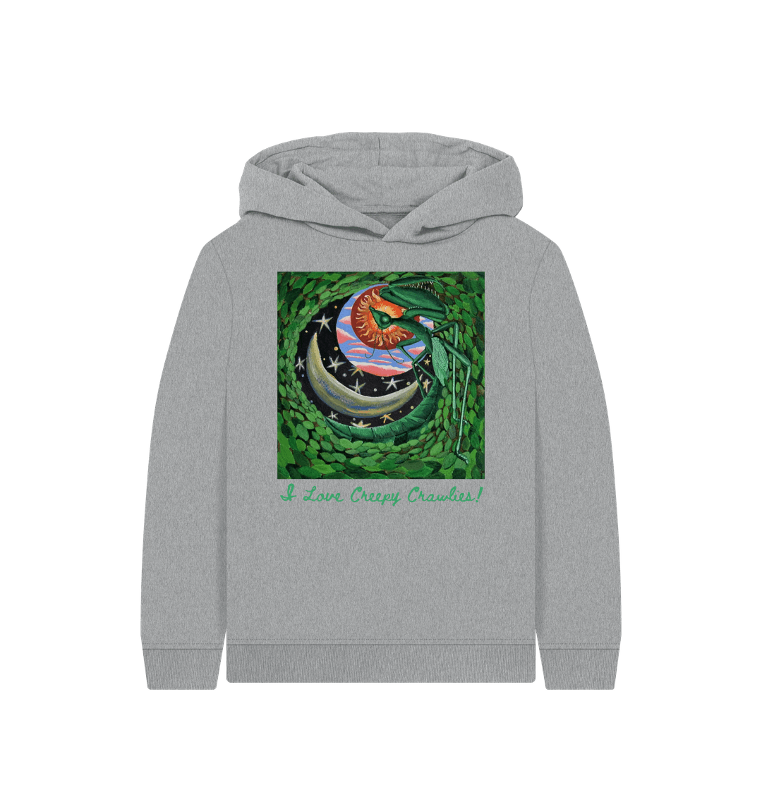 Athletic Grey Printed Kids Hoodie