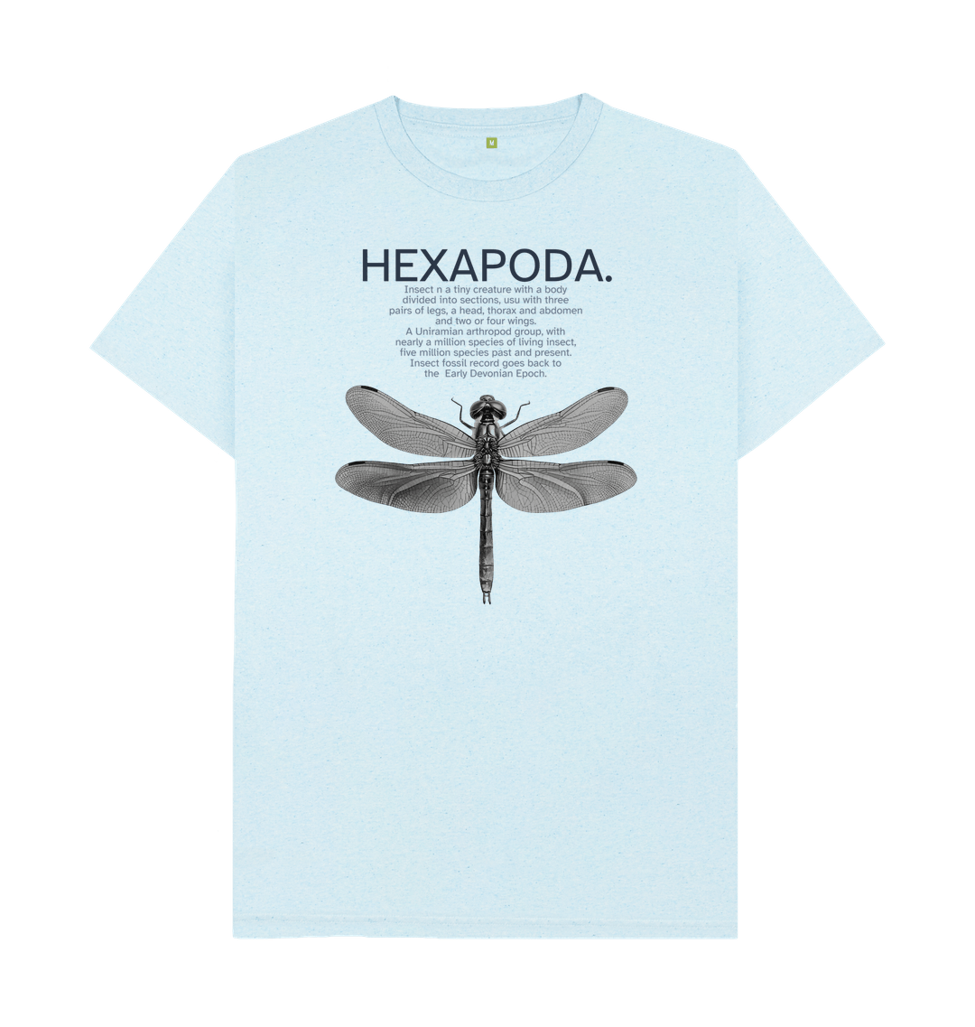 Light Blue Recycled Printed T-Shirt