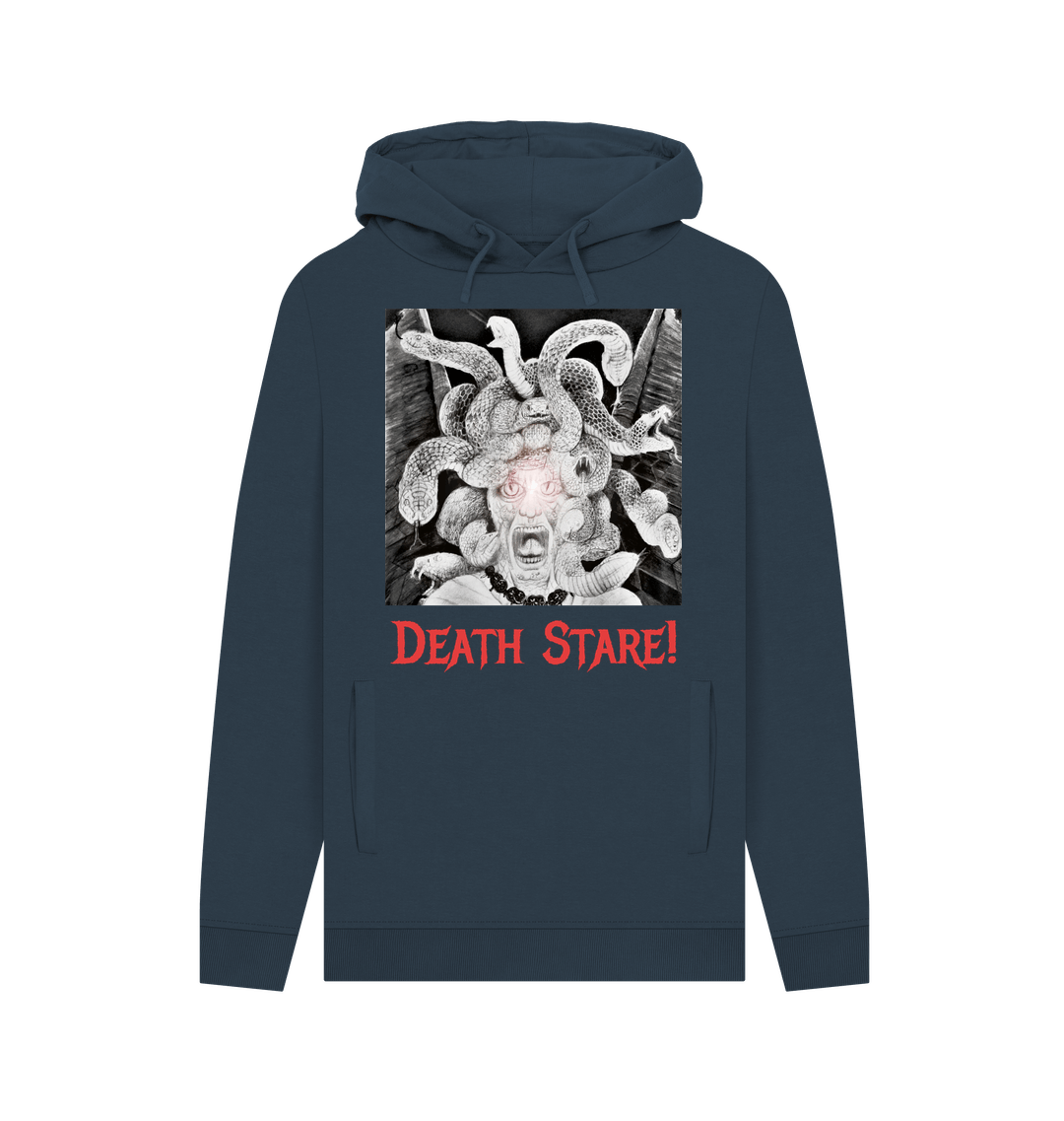 Navy Printed Hoody