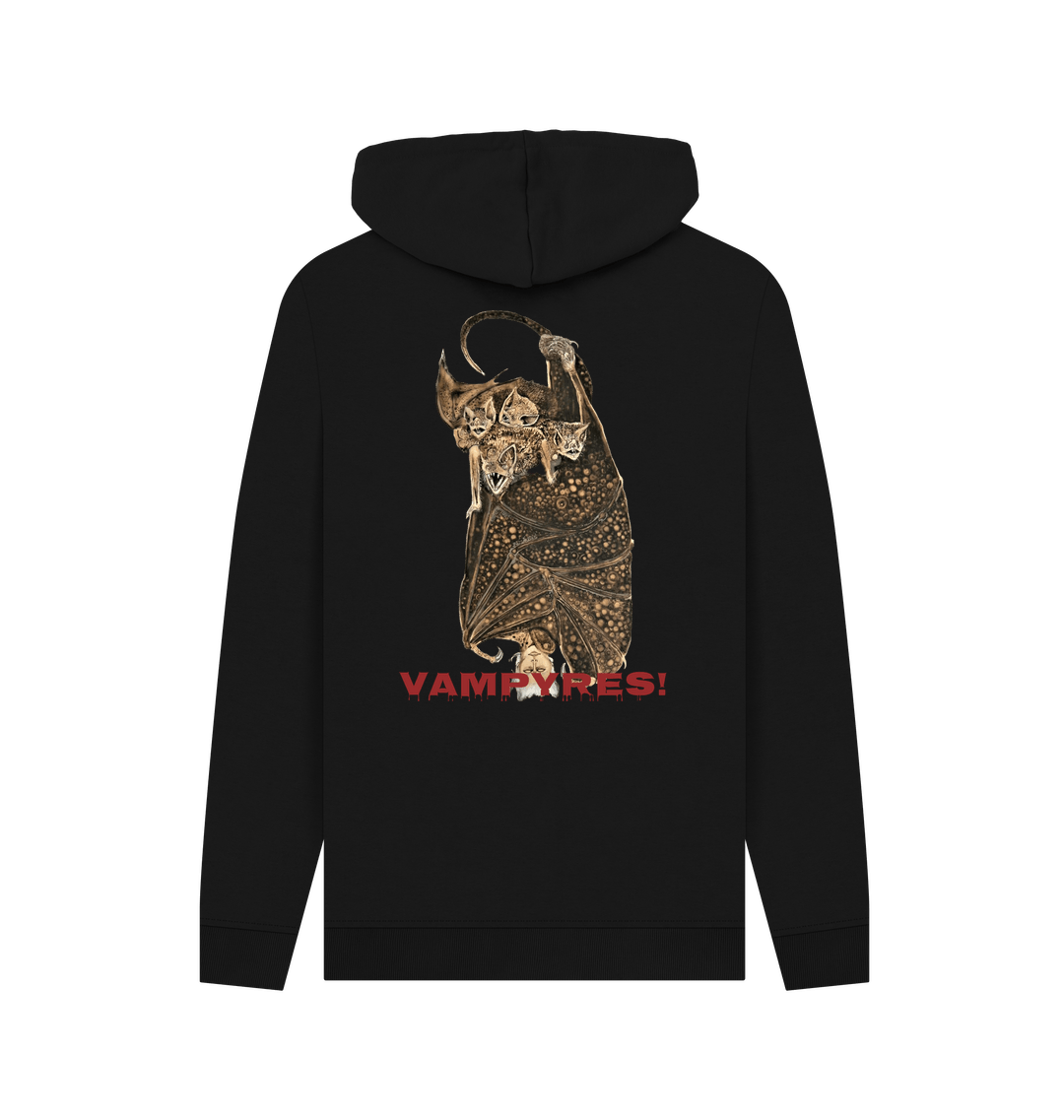Black Printed Hoody