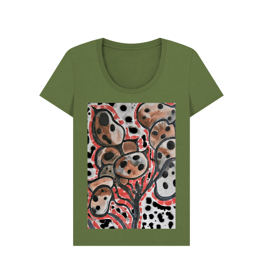 Khaki Printed T-shirt