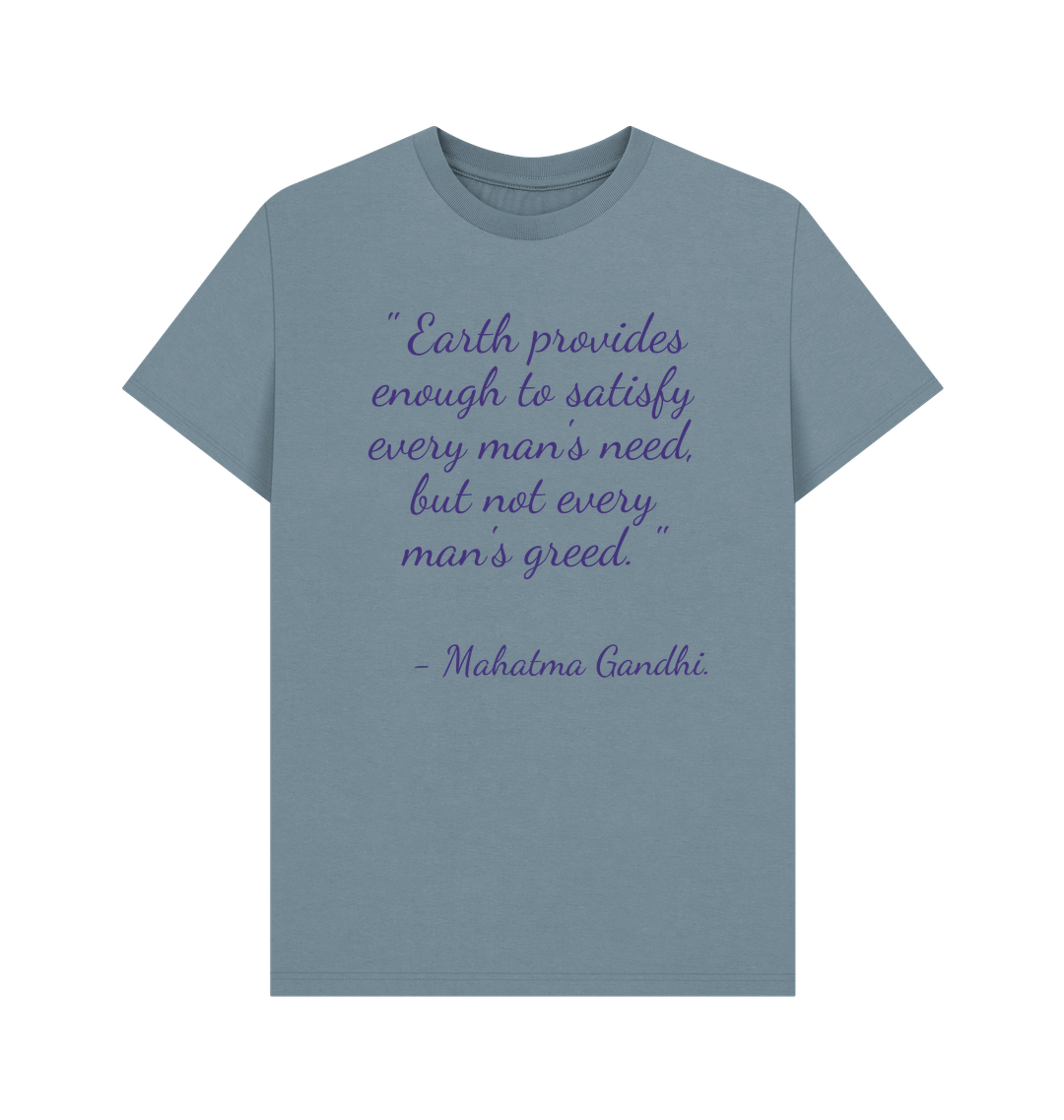 Stone Blue Printed T-shirt