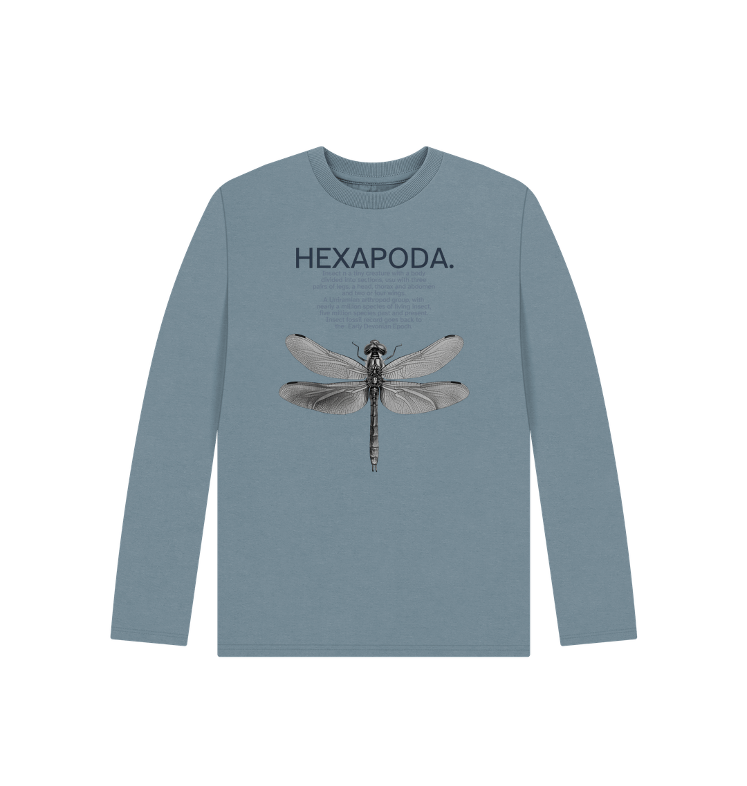 Stone Blue Printed Kids T-Shirt